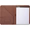Samsill Contrast Stitch Leather Padfolio, 8-1/2'x11", Tan SAM71716 - alternate 5